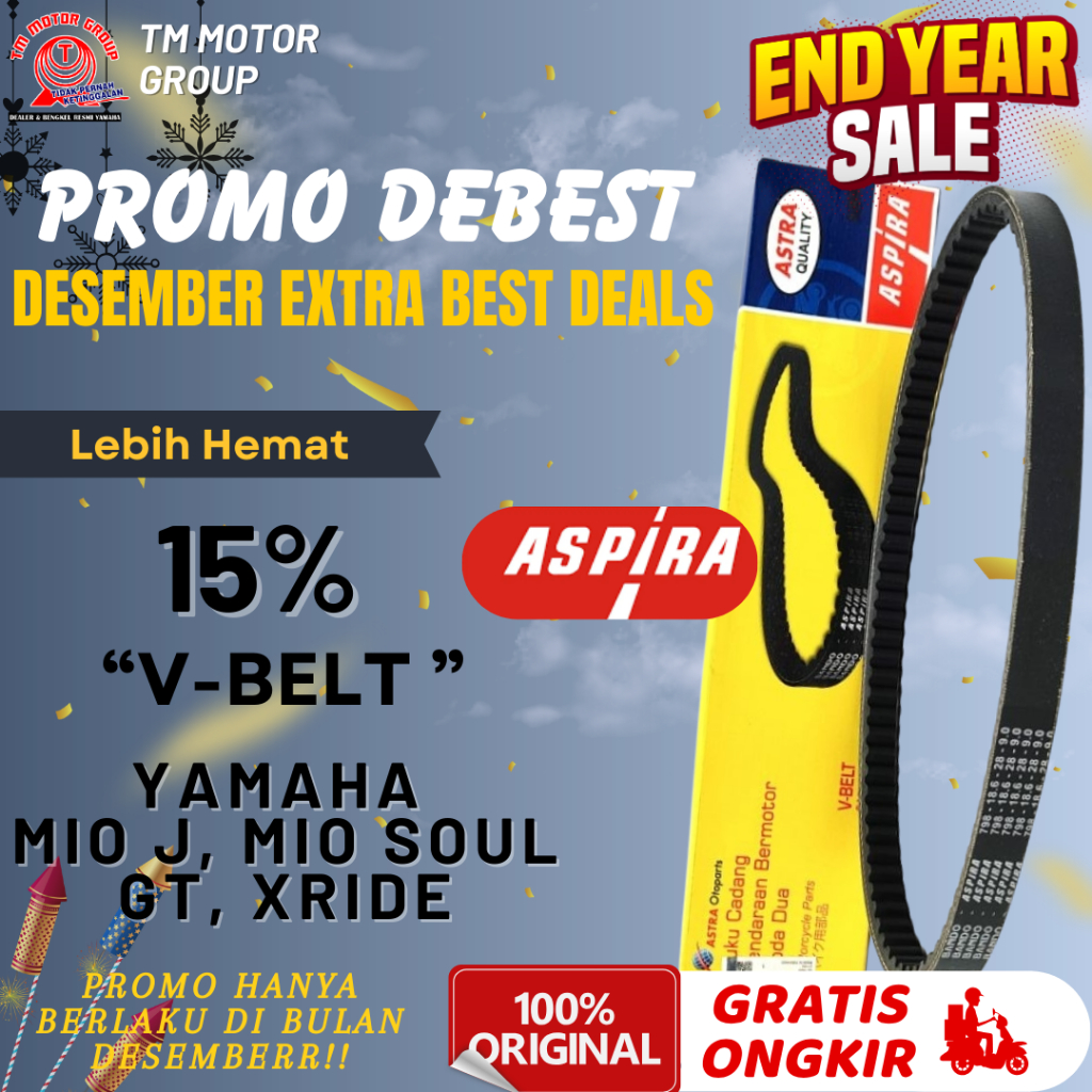 V-BELT/VANBELT YAMAHA MIO J, MIO SOUL GT, XRIDE ORIGINAL ASPIRA