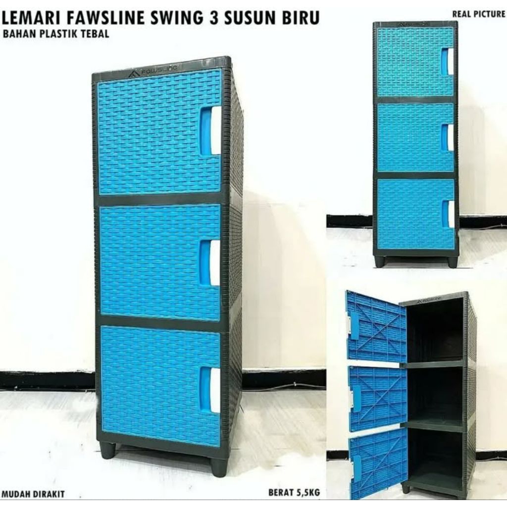 LEMARI FAWSLINE SWING 3 SUSUN