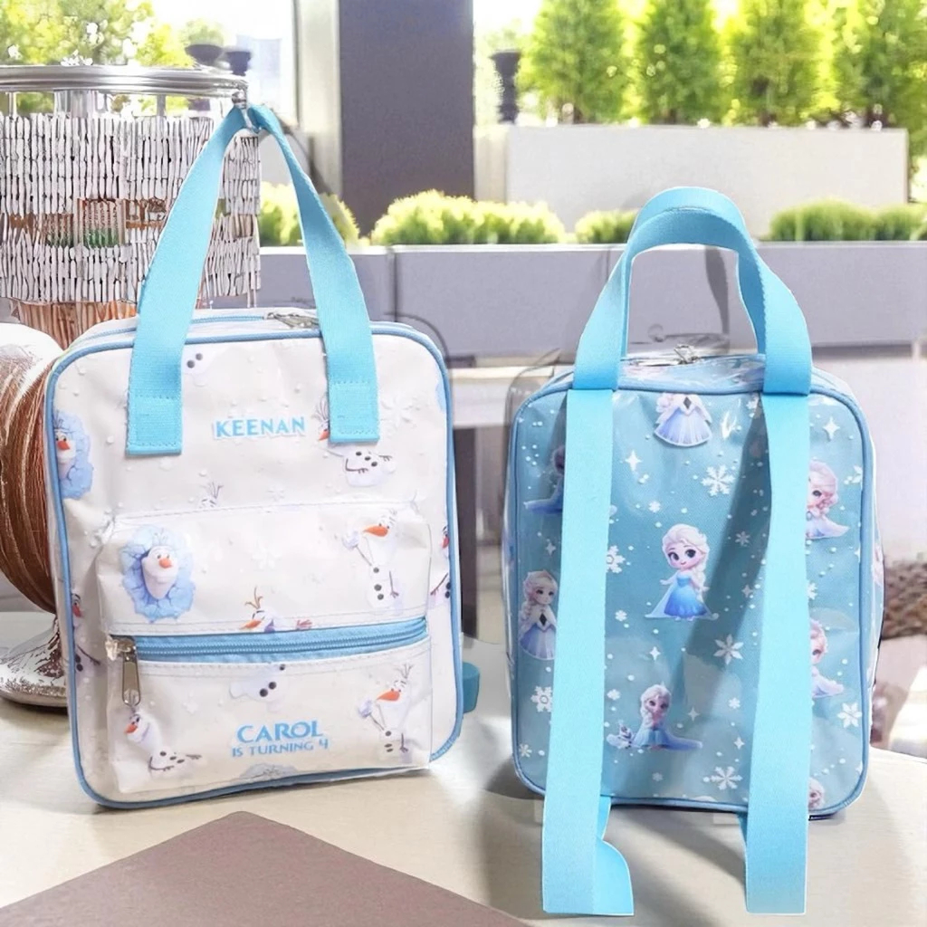 Retro Mini Backpack Custome Gambar dan Nama, Souvenir Ulang Tahun, Tas Promosi Perusahaan [SO-05]