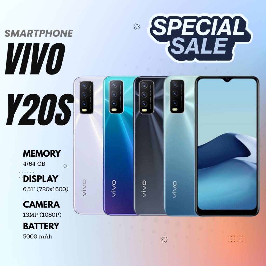 HANDPHONE ANDROID Y20S RAM 8GB ROM INTERNAL 256 GB BEST SELLER PROMO
