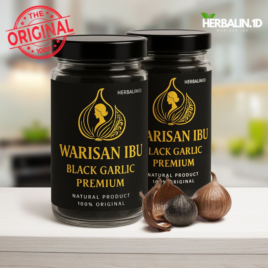 Black Garlic Tunggal / Bawang Putih Hitam Lanang Herbal Bawang Hitam Fermentasi
