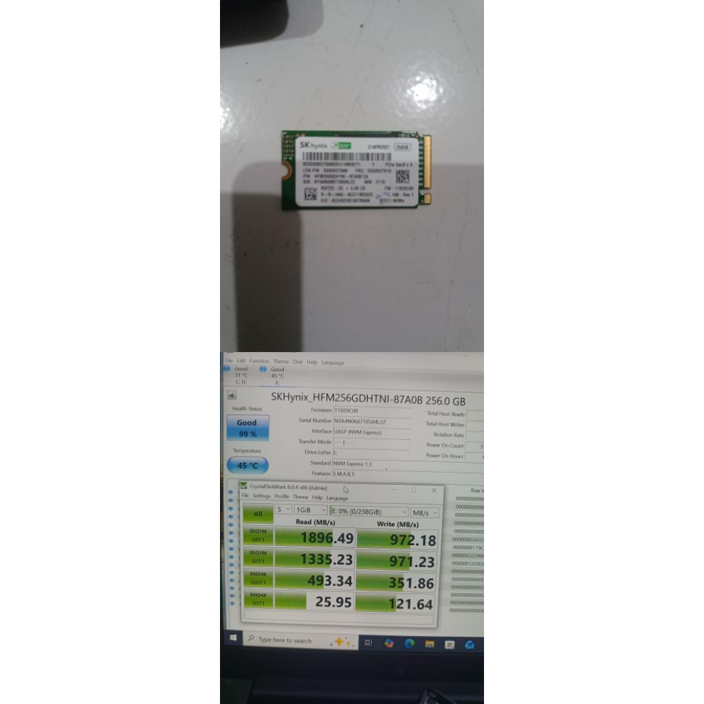 nvme copotan sk hynix 256gb