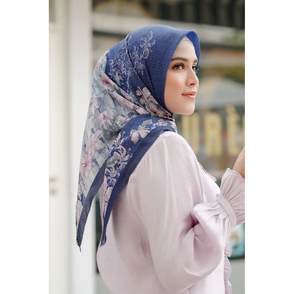 buttonscarves malaya navy PL