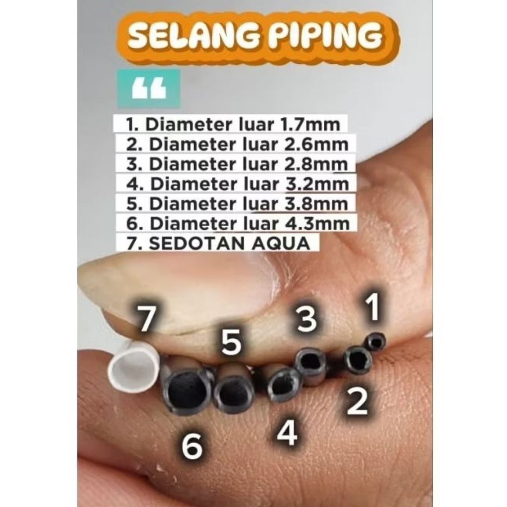 Selang Piping irigasi tetes hidroponik / drip