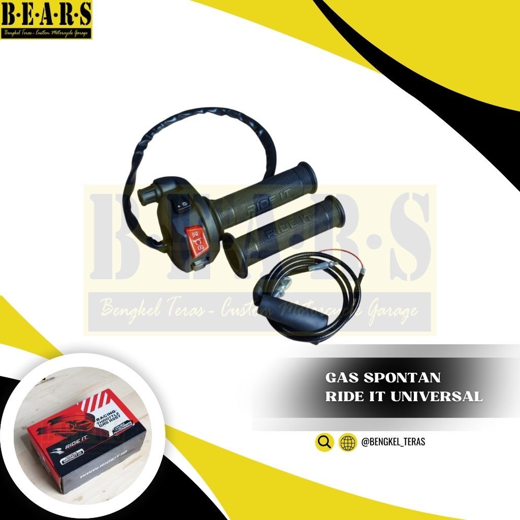 Gas Spontan Gas Kontan Handgrip Racing Universal Motor Custom Motor Balap