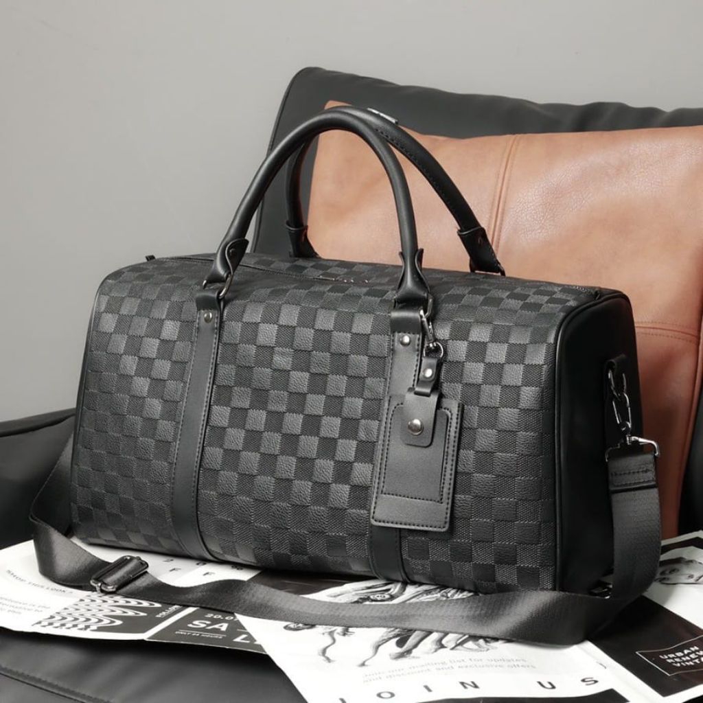 TAS SELEMPANG TRAVELING PRIA TAS GYM PRIA DUFFEL BAG KULIT PRIA