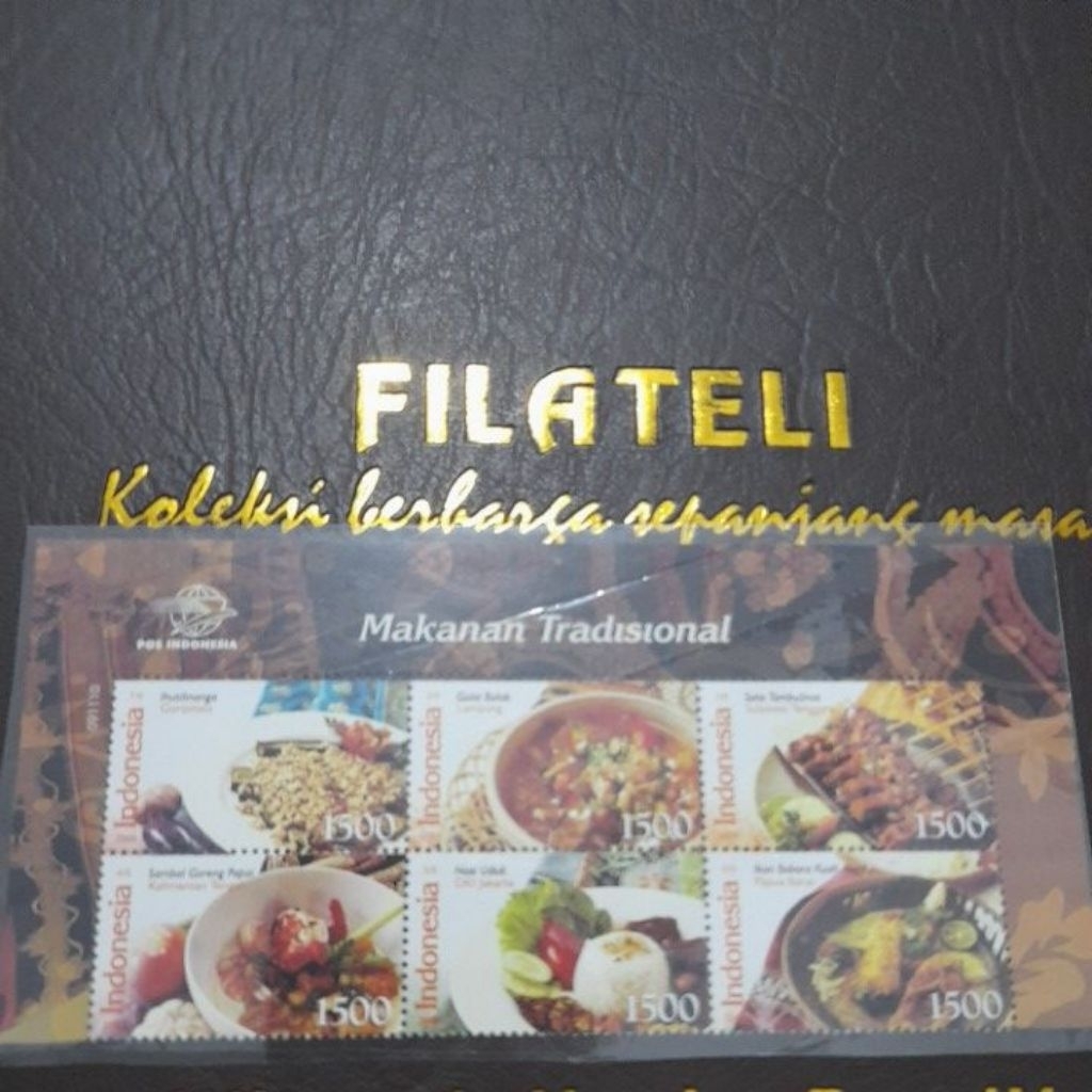 Set lengkap prangko mint tema makanan tradisional 2009