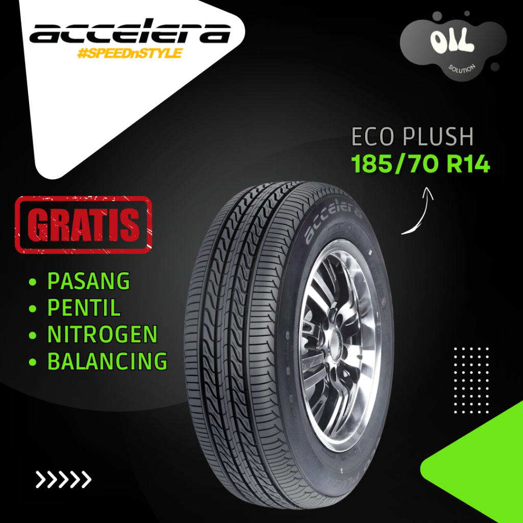 Accelera Eco Plush 185/70 R14 - Accelera Ecoplush 185 70 R14 Ban Mobil Xenia Avanza Calya