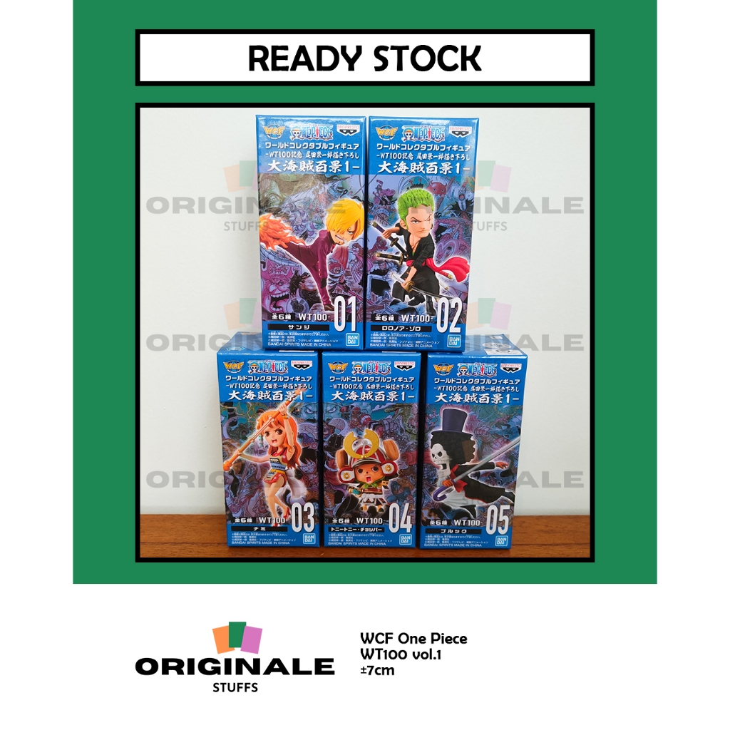 WCF One Piece WT100 vol.1 Figure Original Japver (Sanji Zoro Nami Chopper Brook Jinbe)