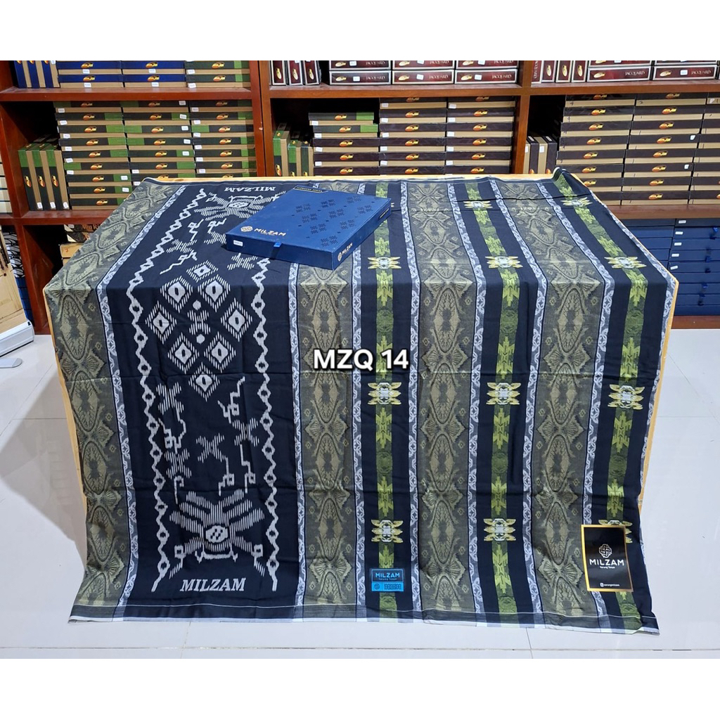 Milzam Sarung Milzam Jaguard Gold Premium Dewasa MZQ 14 Motif Etnik Kualitas Terbaik