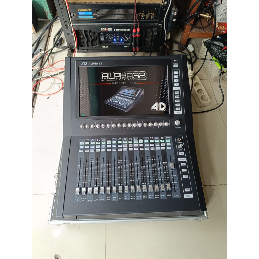 AD ALPHA 32 MIXER DIGITAL AD ALPHA 32 CHANNEL LENGKAP DENGAN HARDCASE MIXER ORIGINAL MIXER DIGITAL 3