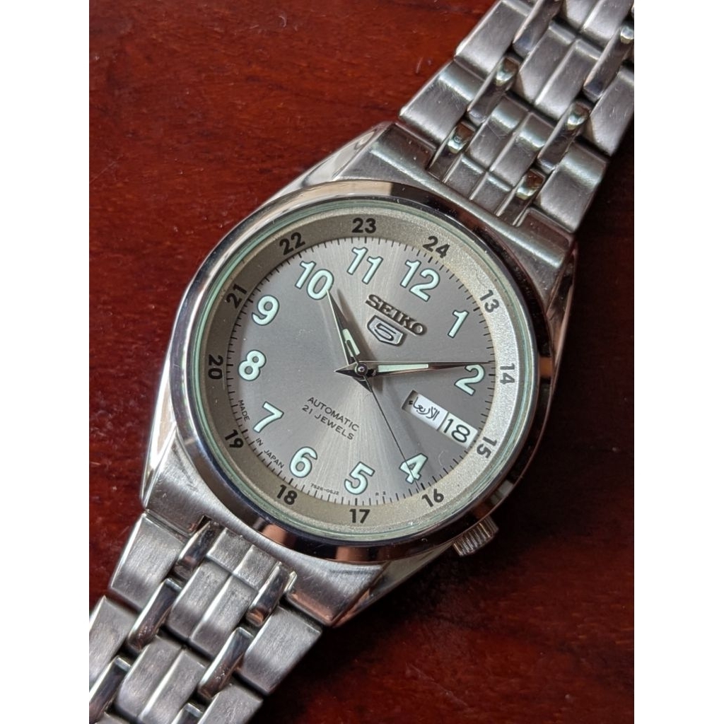 seiko 5 snk581, bukan snxs79, military, arabic dial