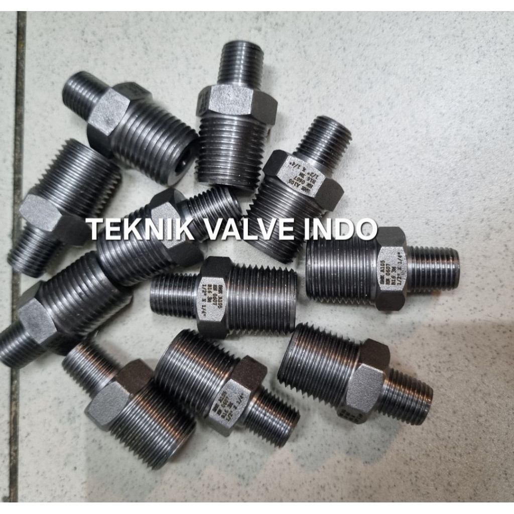 Double Nepel Reducer Besi A105 Besi Class 3000 Drat NPT /Double nepel Reducer Besi Class 3000 High P