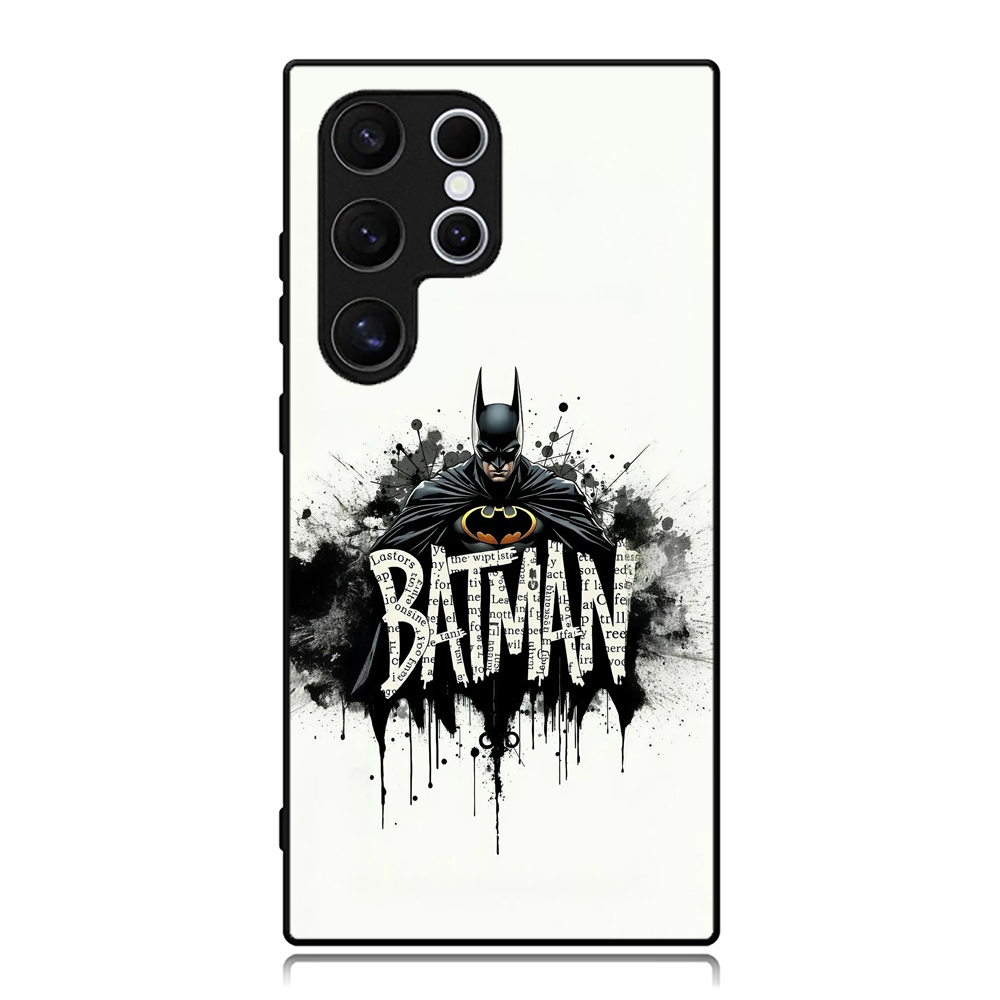 Case Samsung S25 S24 S23 S22 S21 S20 S9 S8 S7 S6 Ultra Plus FE Edge Softcase Batman Cream