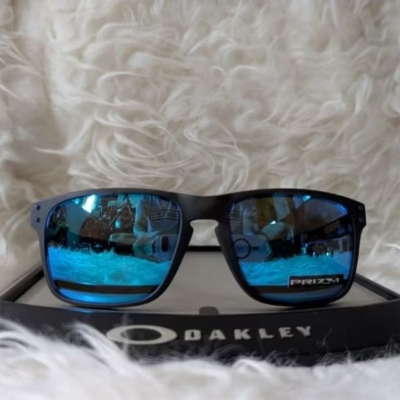 Kacamata Original Oakley Holbrook Mix Matte Black Tortoise w/ Prizm Sapphire Polarized 009385 09