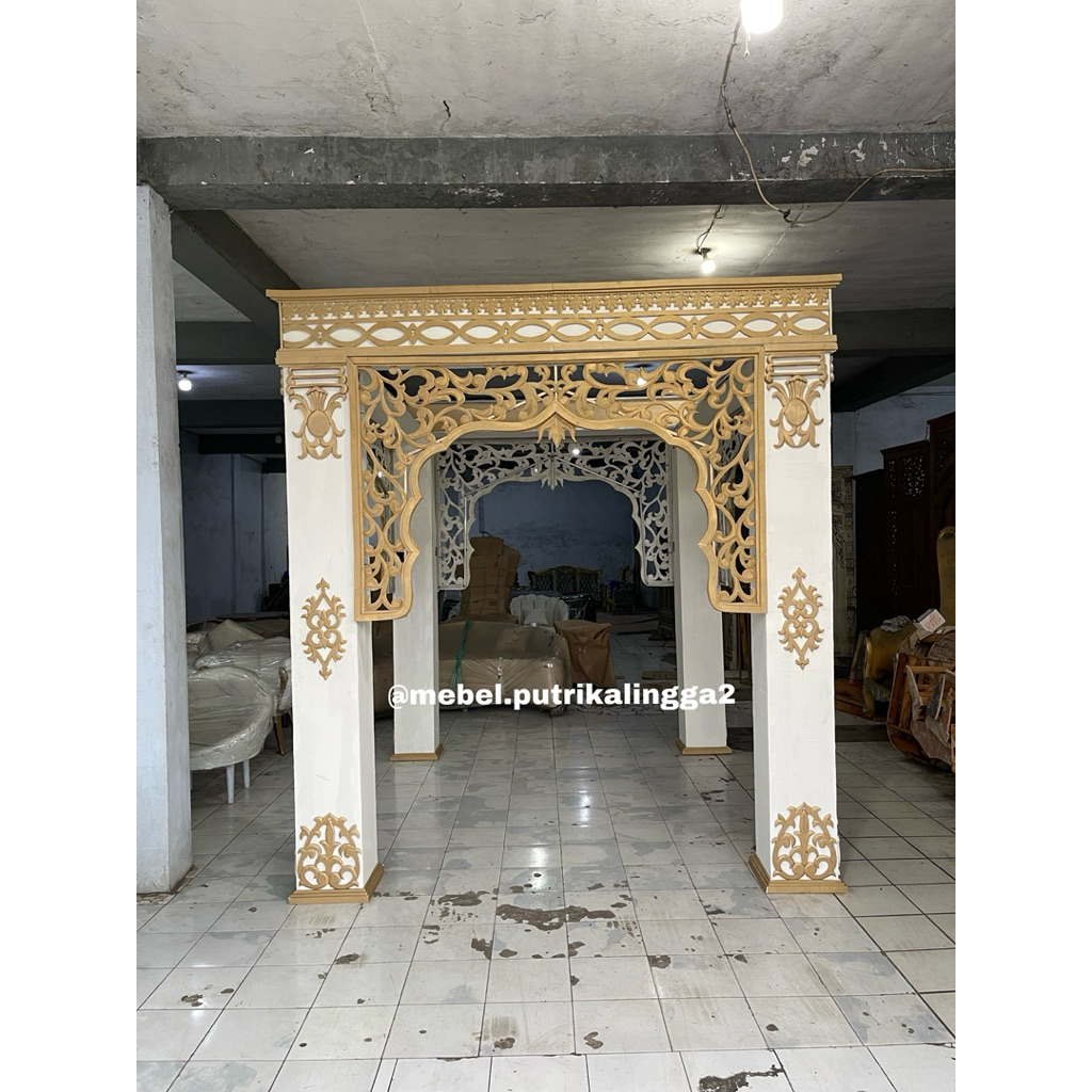 Gebyok Dekorasi pelaminan/Dekor pelaminan/Dekor manten/backdrop/Dekor pernikahan/Gebyok/parasan/Back