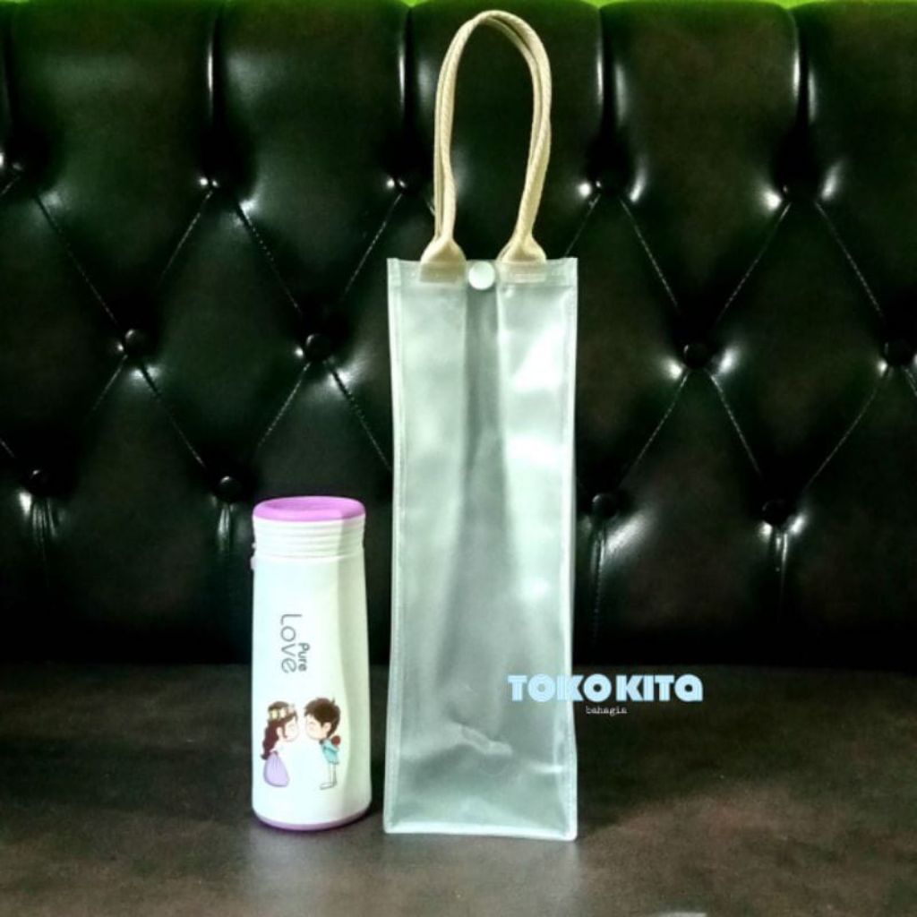 tas mika botol 1 liter/tas mikatumbler besar mika dop