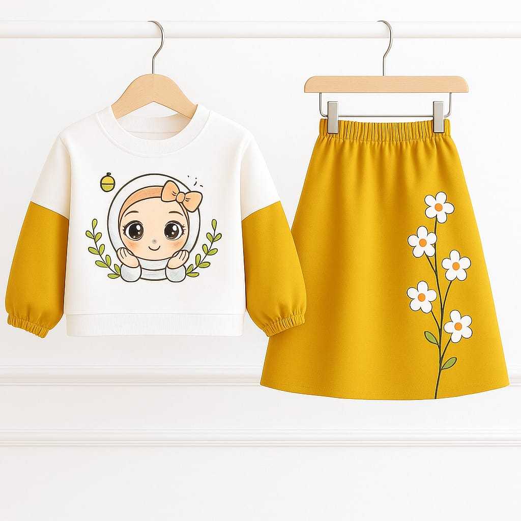 Oneset Oneset Terbaru 2026 One Set Terbaru Elegan Setelan Bju Muslim Amak Perempuan Anak Kekinian Im