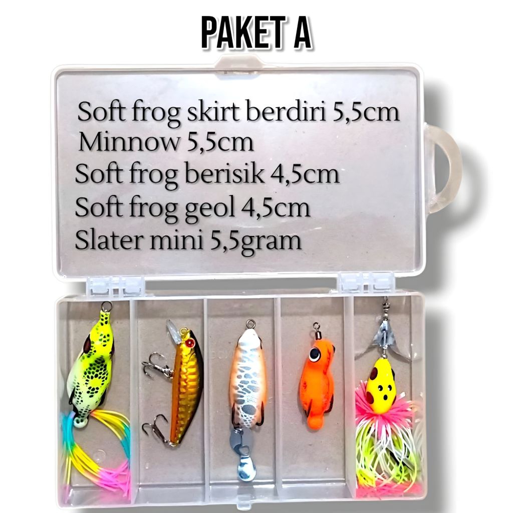 PAKET LENGKAP UMPAN CASTING BONUS BOX. UMPAN CASTING GABUS