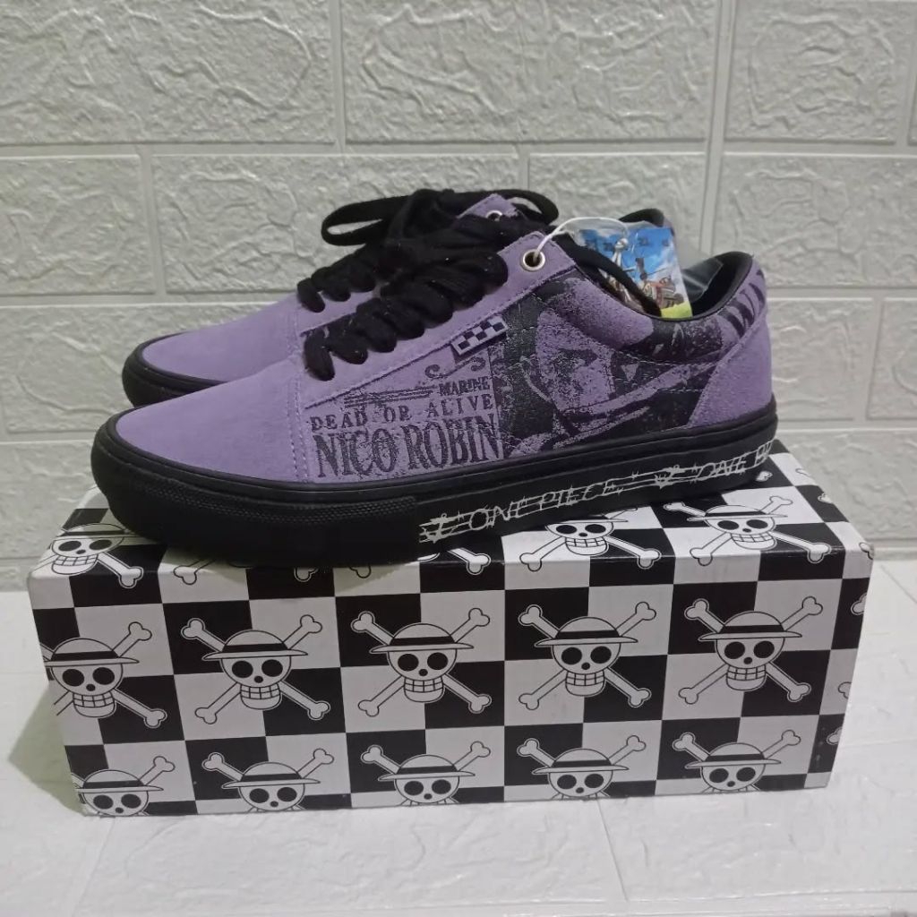 Vans x One Piece Nico Robin Old Skool Pro Skate size 40.5 Original