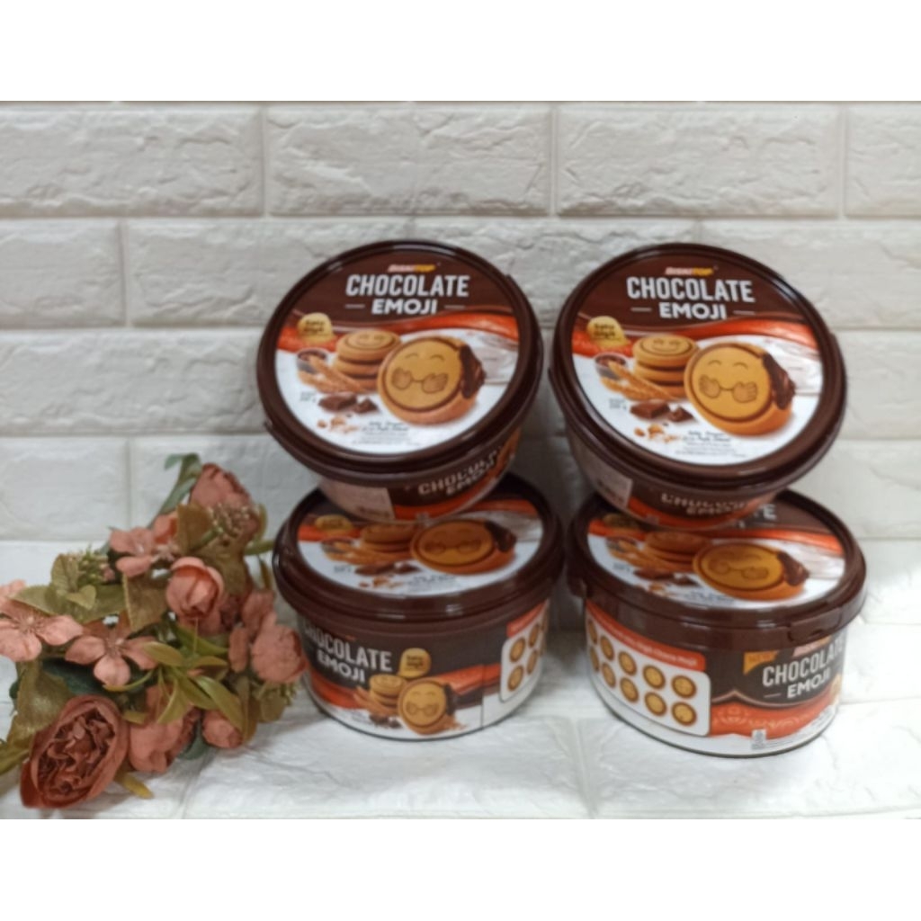Biskitop coklat emoji 250gr