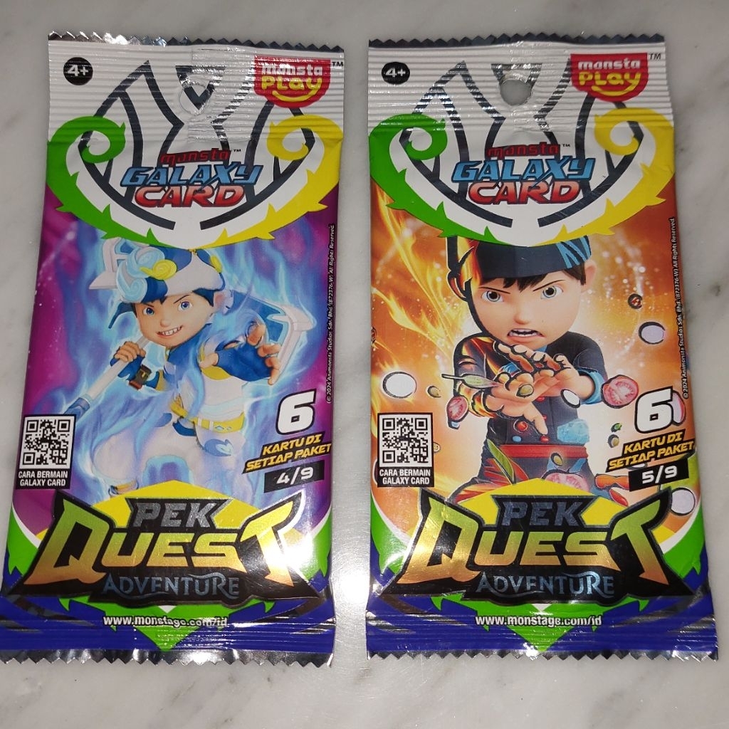Monsta Galaxy Card Boboiboy "PEK QUEST ADVENTURE" (Selected)
