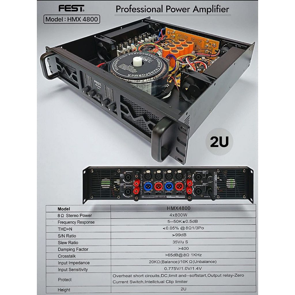 POWER AMPLIFIER FEST HMX4800