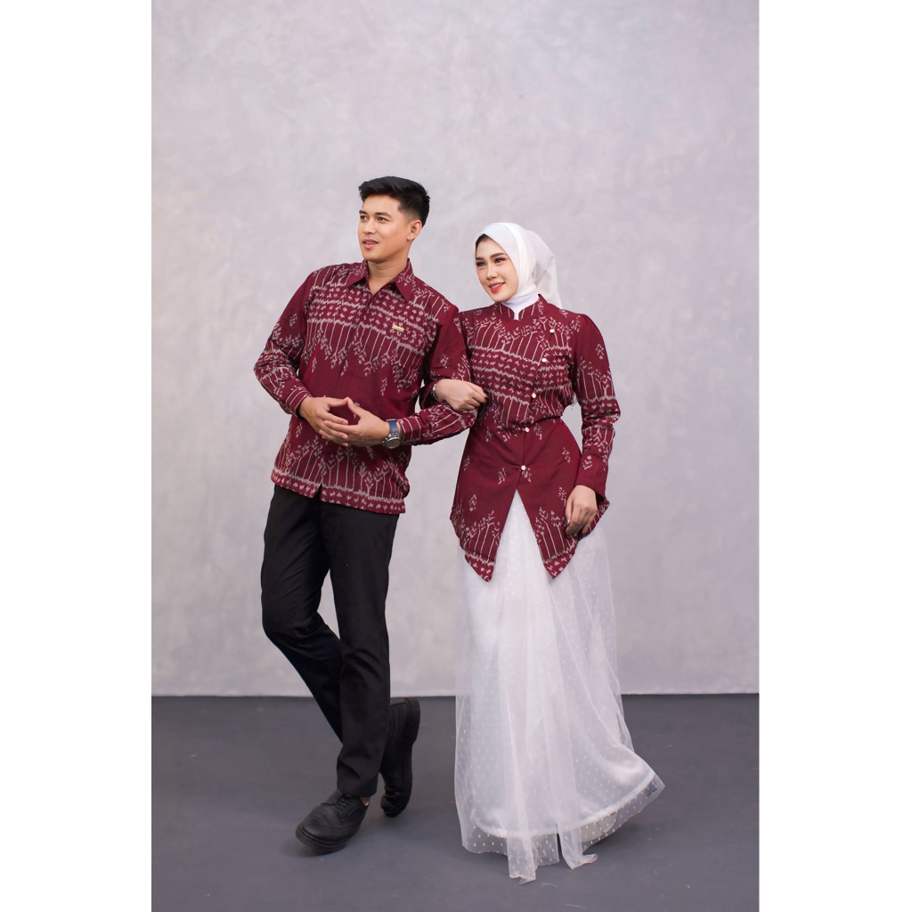 KIMONIK BAJU TENUN KEBAYA JANGGAN COUPLE