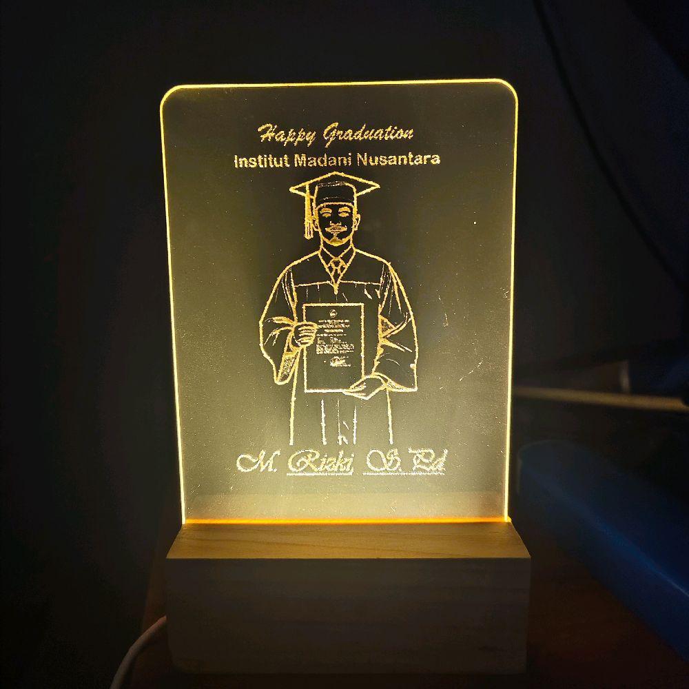 Lampu tidur akrilik grafir foto sketsa KADO PERNIKAHAN KADO LAMPU TIDUR HAMPERS WEDDING | LAMPU TIDU