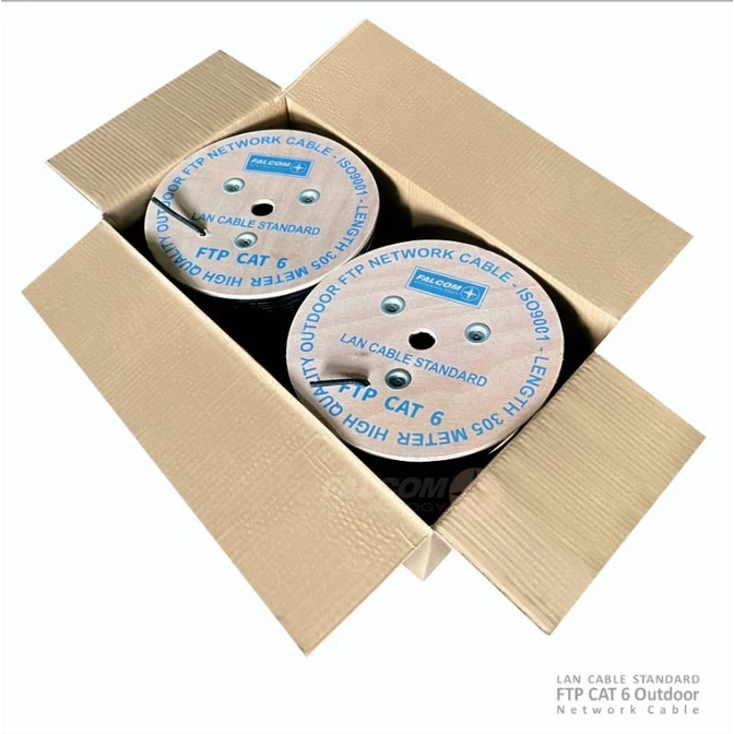 KABEL LAN FTP CAT-6 OUTDOOR DOBLE JACKET FALCOM