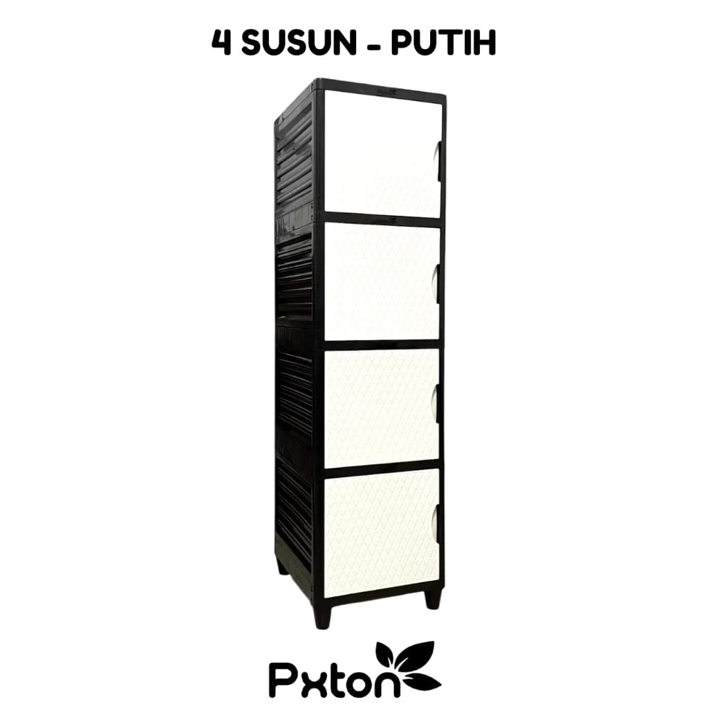 Lemari Pxton Flash 1pintu 4 Susun Bahan Plastik Tebal Kokoh UK 30x35x157 Warna :PinkHijauBiru Ungu