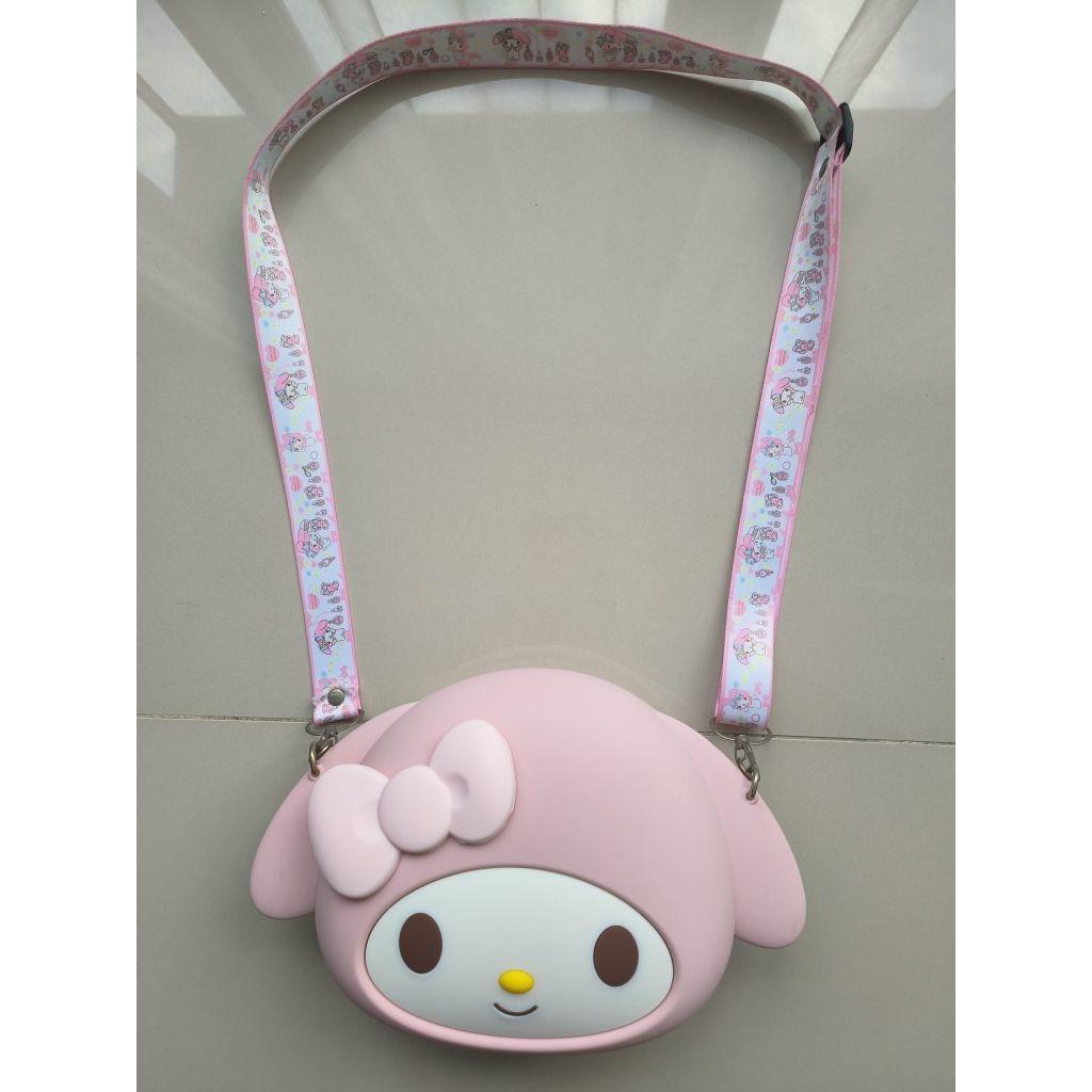 preloved 2x pakai tas karaktek anak perempuan my melody jelly silikon