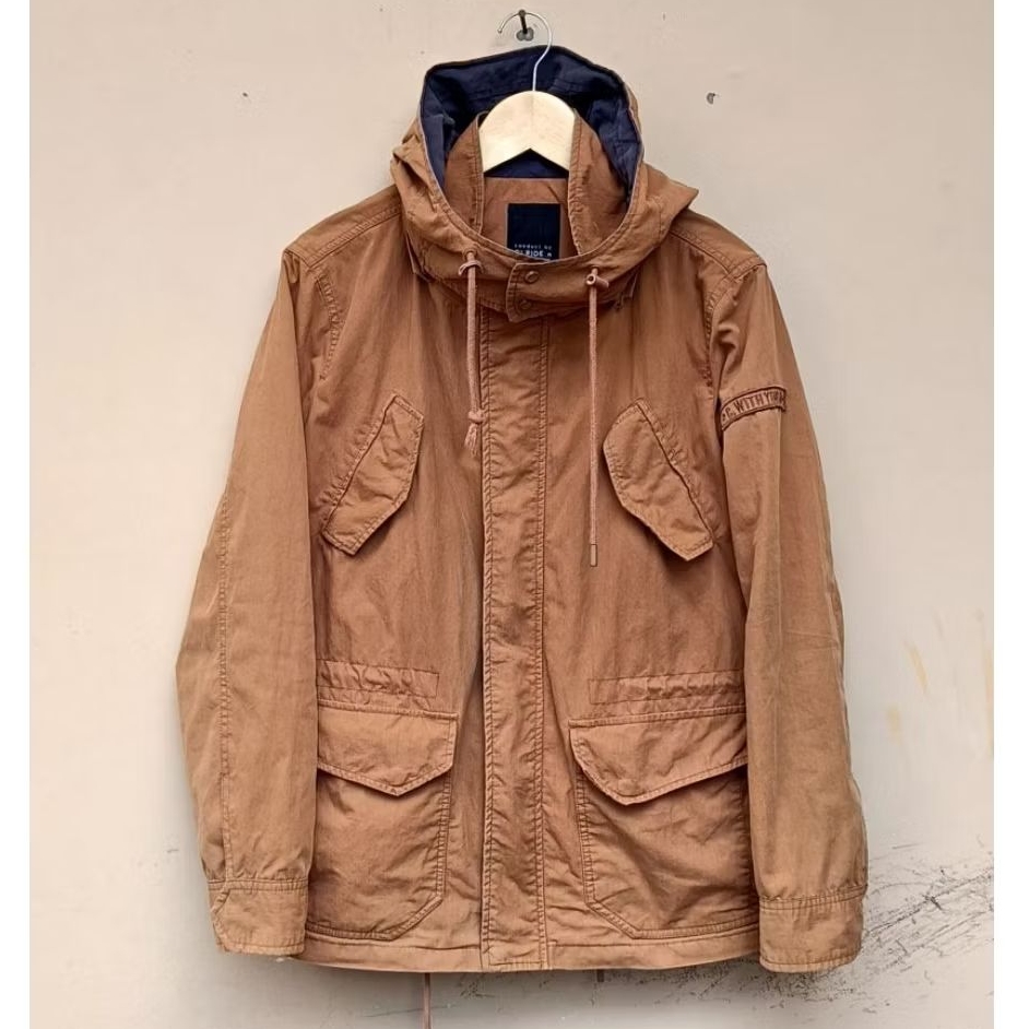 Jacket parka aviator clride.n casual vintage brown