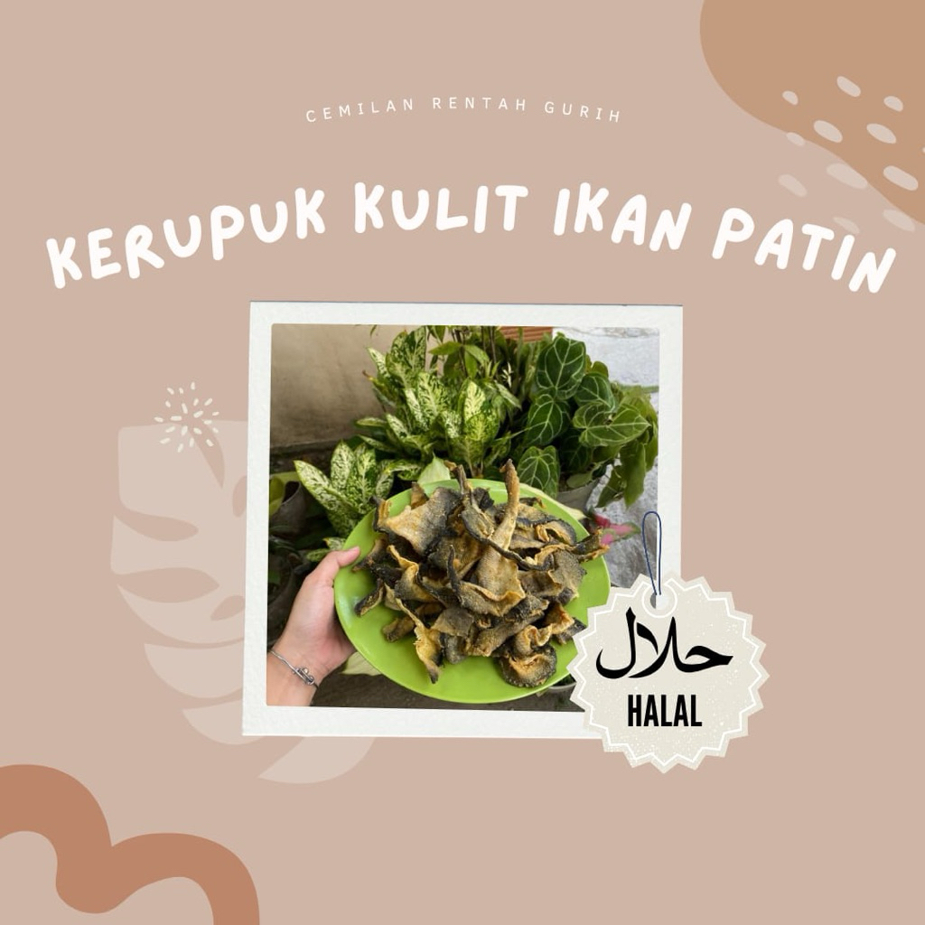 kerupuk kulit ikan patin 1kg mentah