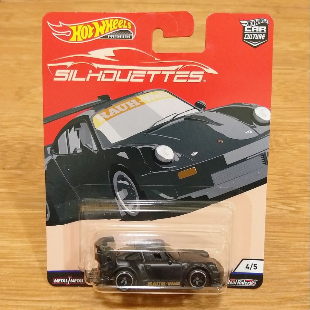 Hot Wheels Premium Silhouette RWB Porsche 930 RWB Black
