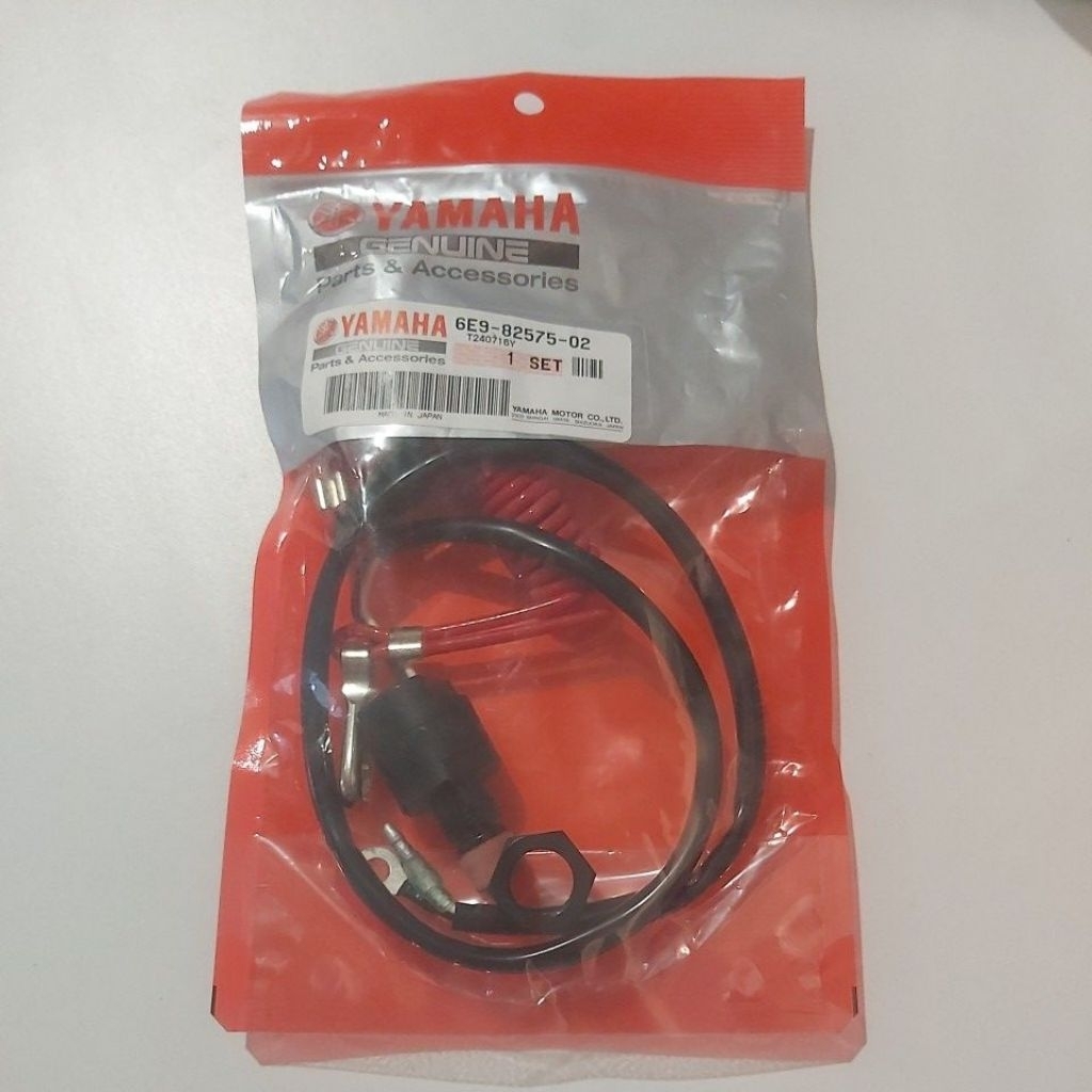 Stop kontak / stop switch assy mesin tempel Yamaha 8pk-15pk-25pk-40pk. Asli Yamaha.