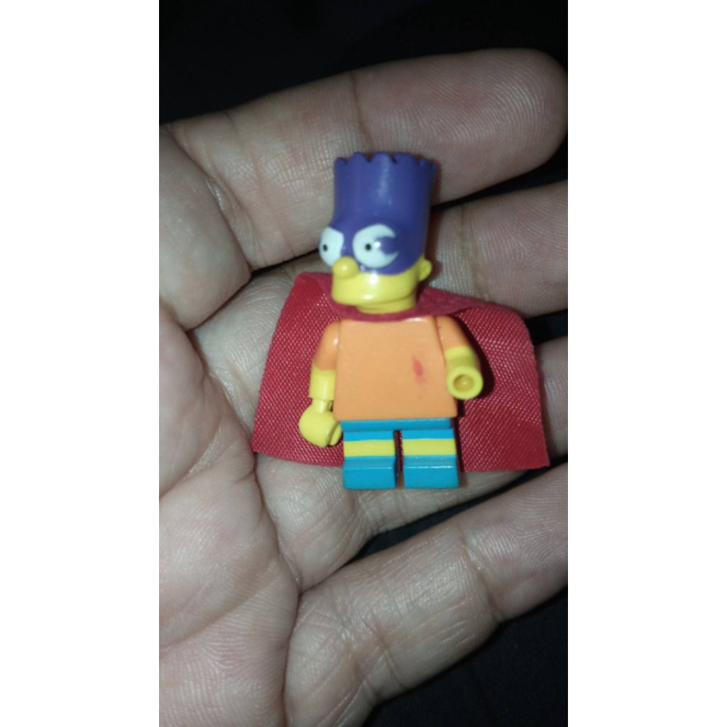 mini figure super bart simpson lego brick ori bekas minus