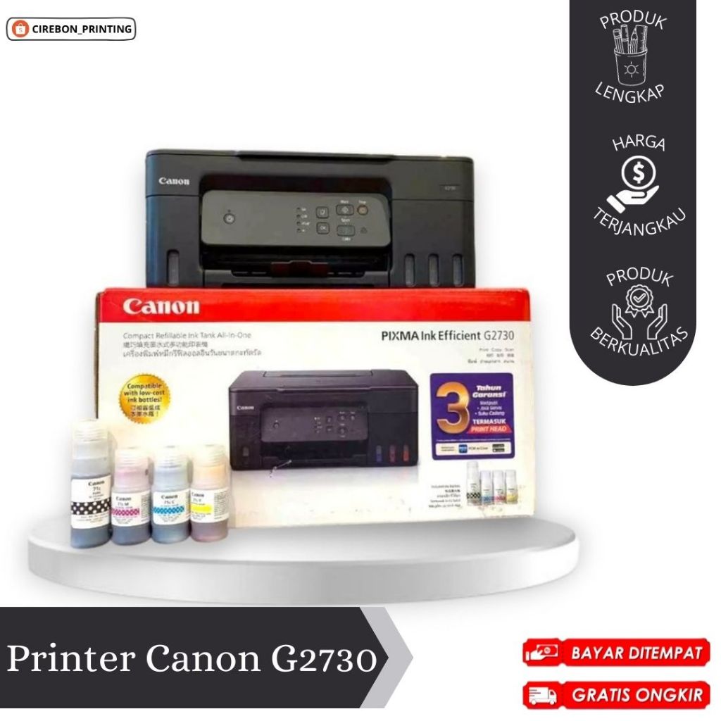 PRINTER CANON PIXMA G2730 / PRINTER CANON ORI / PRINTER INK TANK / PRINTER ALL IN ONE / PRINT SCAN C