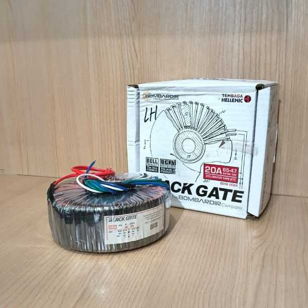 Trafo Toroid 20A CT 47-65V Murni Tembaga Bombardir BLACKGATE/Trafo donat trafo bulat