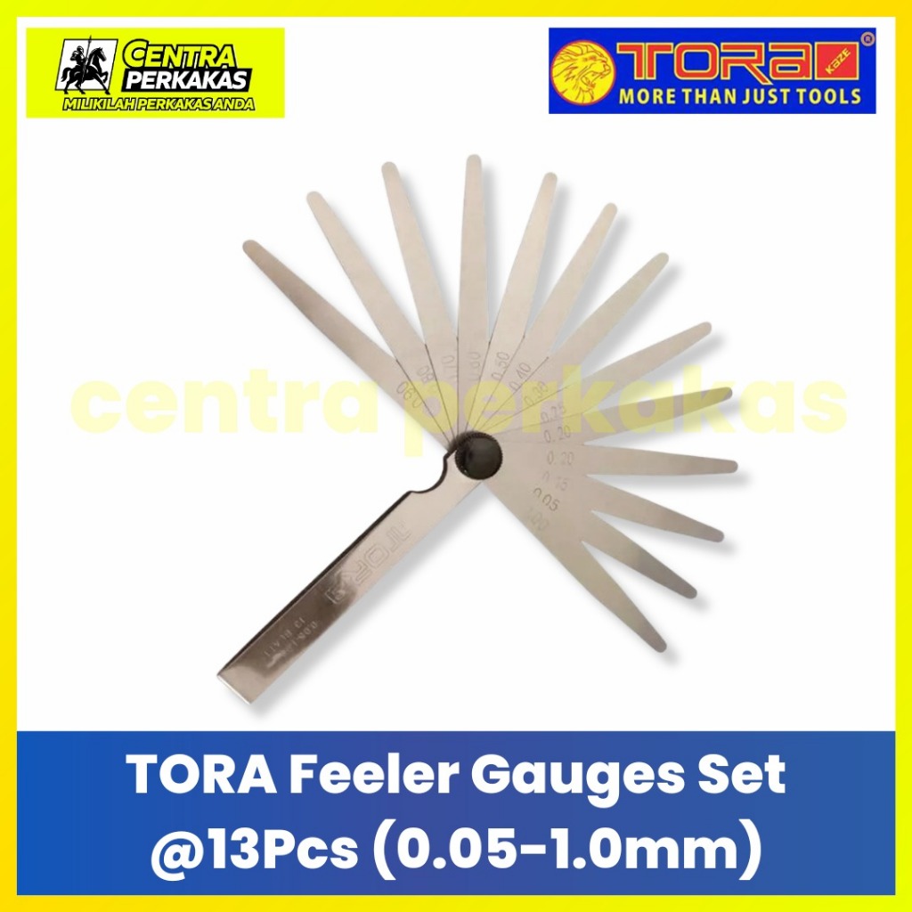 Tora Feeler Gauge Set 13 PCS / Fuller Gauge / Alat Ukur Celah Klep Motor Mobil