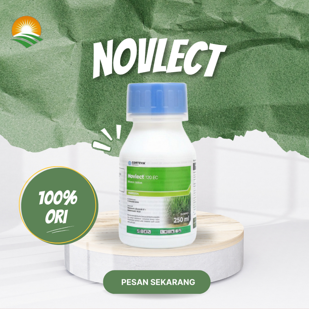Novlect 120 EC 250 mL - Herbisida Original Corteva | Obat Gulma Berdaun Lebar & Rumput Teki