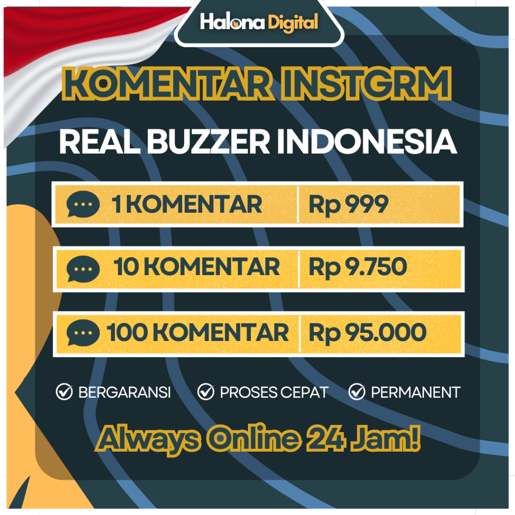 Komen IG Real Aktif Akun Indonesia Buzzer Comment Instagram - HIGH QUALITY