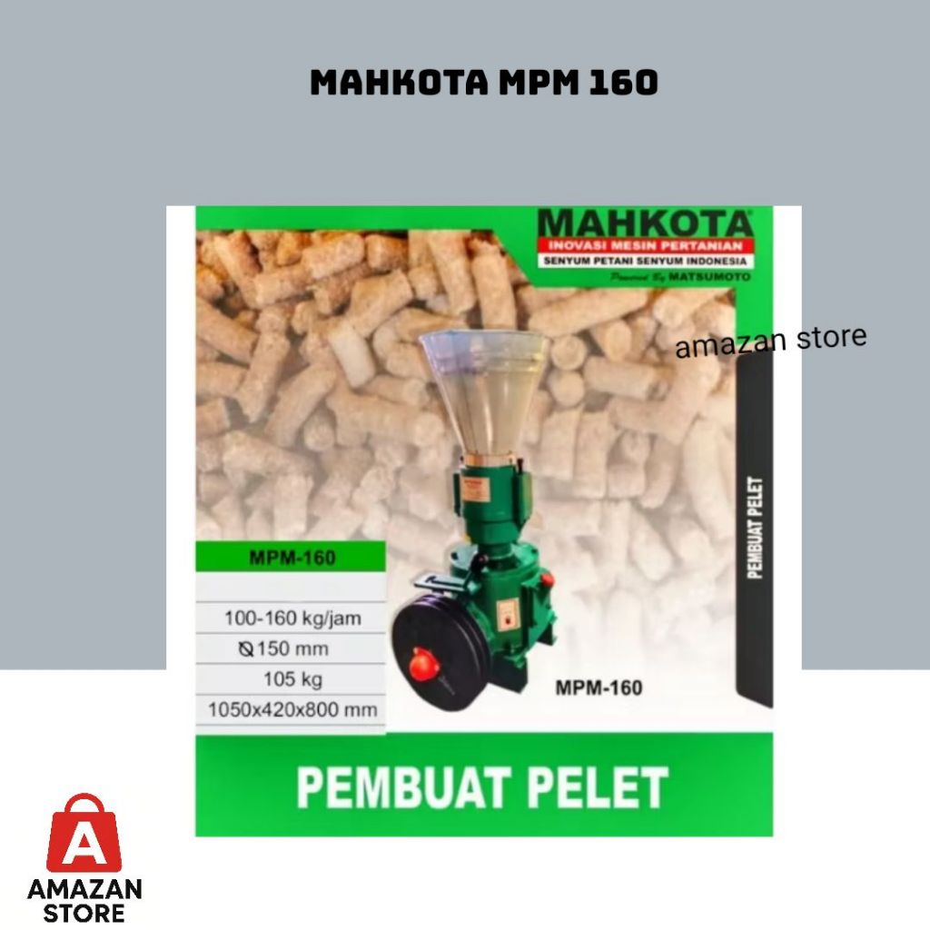 Mesin Cetak Pelet MAHKOTA MPM160 / Mesin Pencetak Pelet MAHKOTA MPM 160