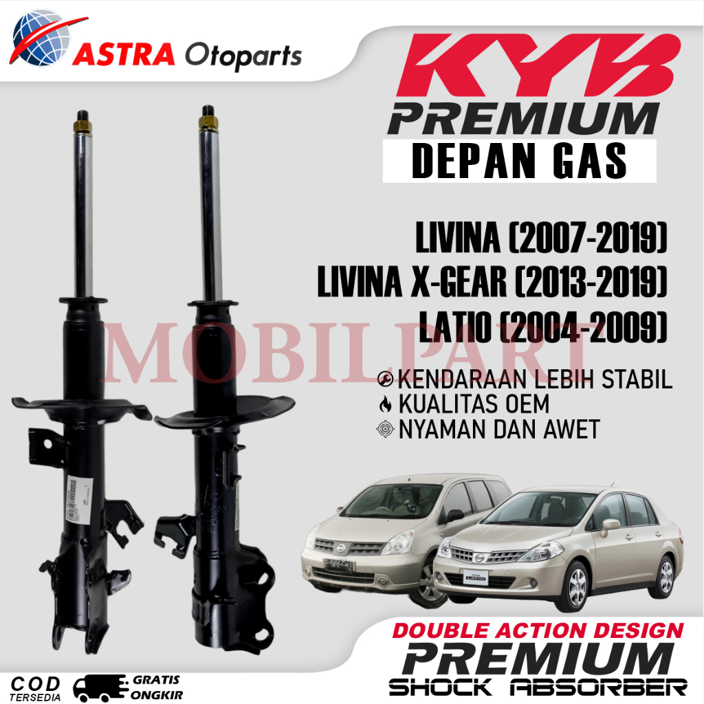 Shockbreaker Depan Gas Livina / Livina X-Gear / Latio | Kayaba (KYB) Premium
