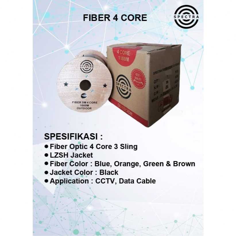 KABEL FIBER OPTIC 4 CORE 3 SELING OUTDOOR 1000M