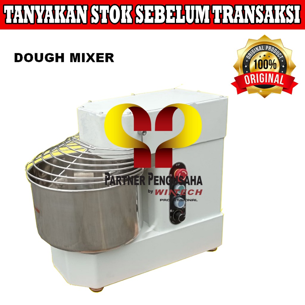 WINTECH WTHI-SM-10 Spiral Mixer / Mixer Roti 10 Liter / Mesin Pengaduk Adonan