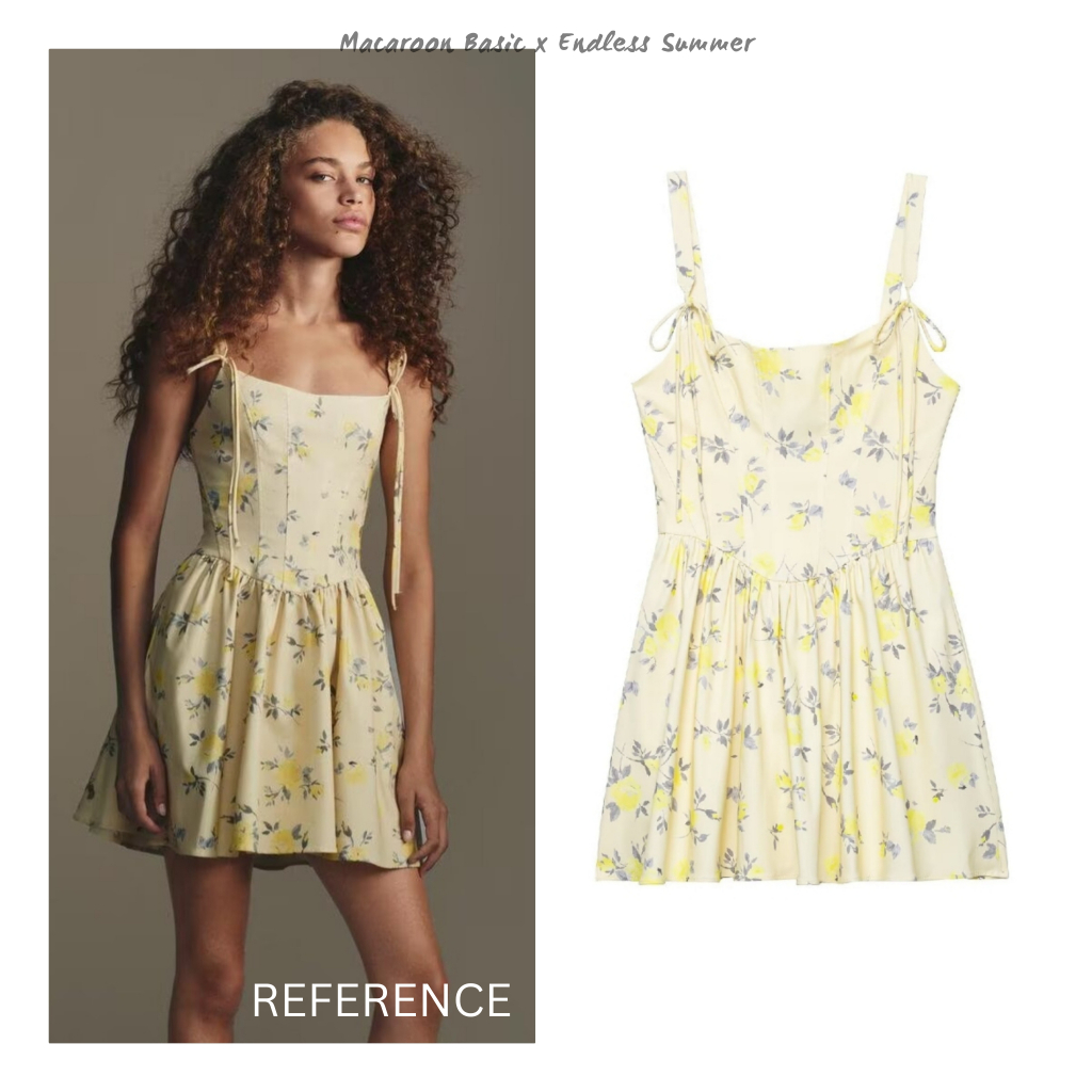 Summer Dress - Ivory Summer Flower Dress - Sexy Summer Mini Dress Wanita