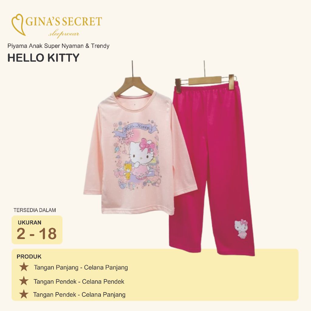 Baju Tidur Anak Perempuan Gina's Secret