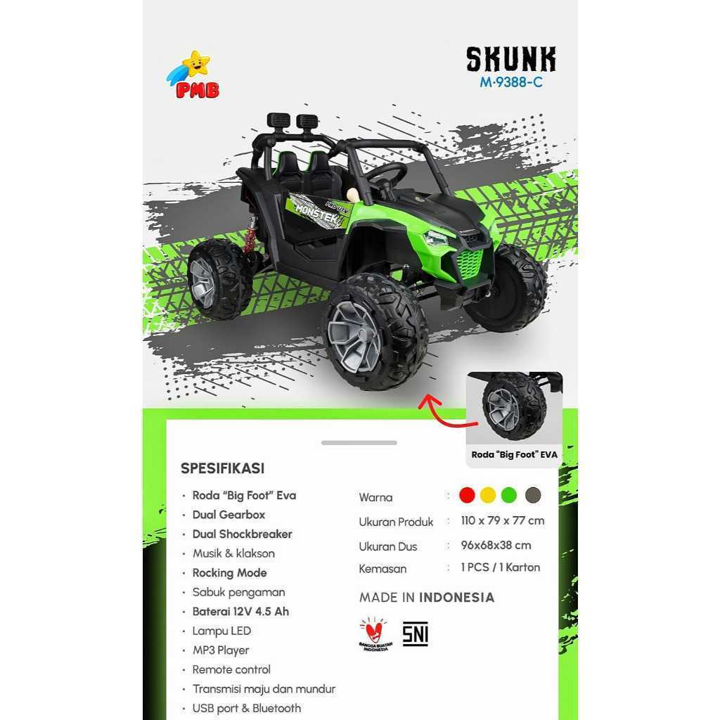 Mainan Anak Mobil Aki Skunk M9388C Mobil aki anak ban eva ban karet