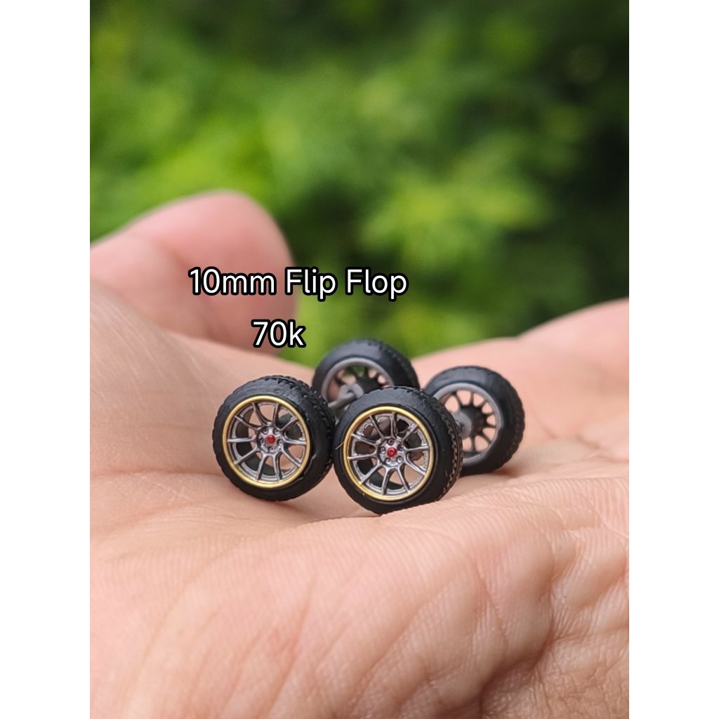 wheels set 1/64 Ban Karet Mini GT - Oem S15 GD 10 mm